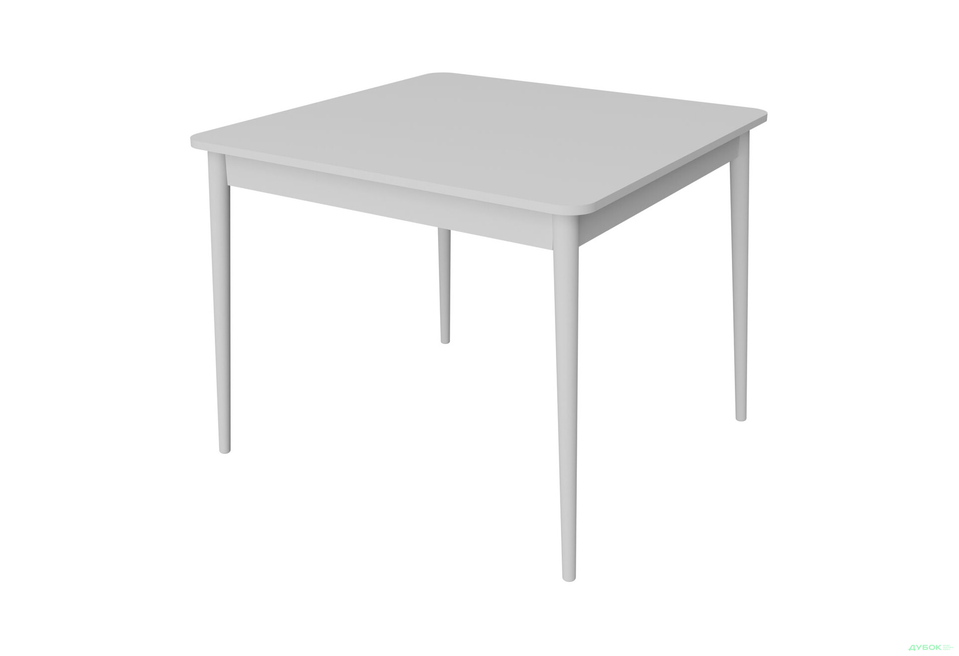 Стіл обідній Неман Моно 88x88 см, білий - Зображення 1 Зображення 1 - Стіл обідній Неман Моно 88x88 см, білий