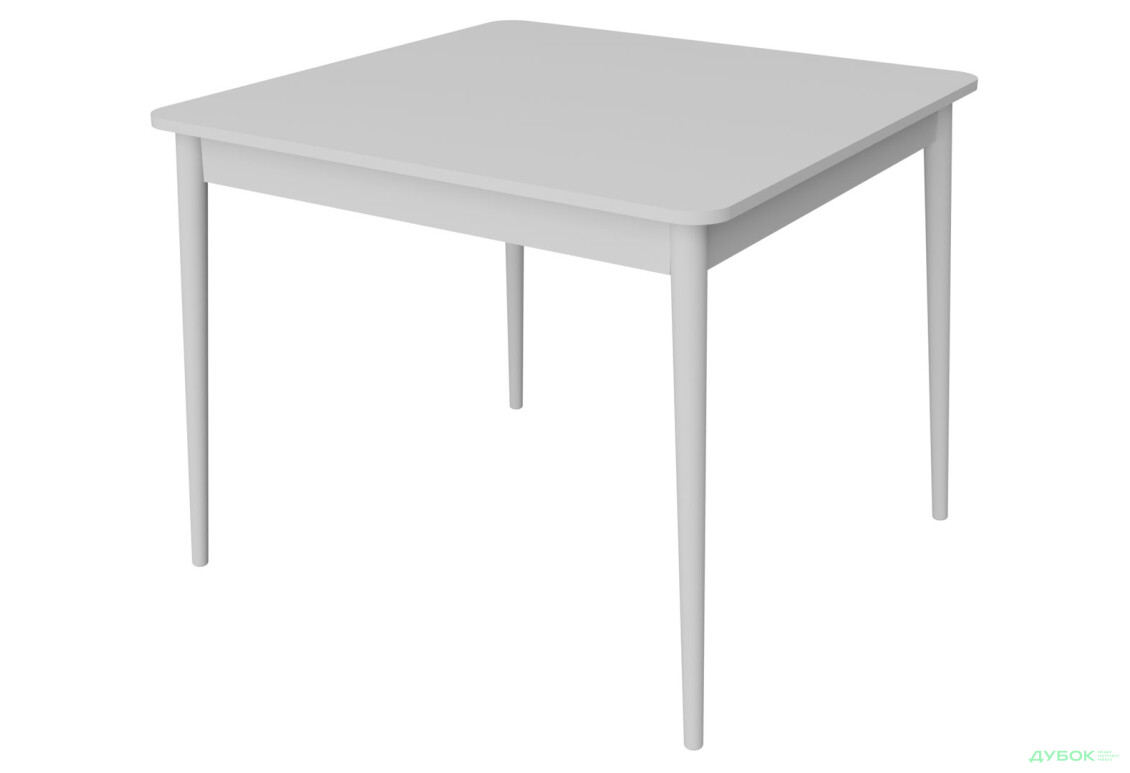 Стіл обідній Неман Моно 88x88 см, білий