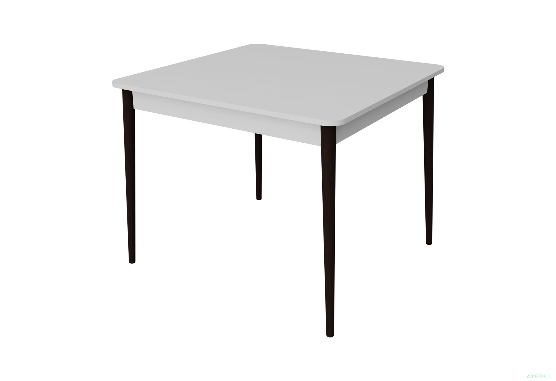 Стіл обідній Неман Моно 88x88 см, білий / венге - Зображення 1 Зображення 1 - Стіл обідній Неман Моно 88x88 см, білий / венге