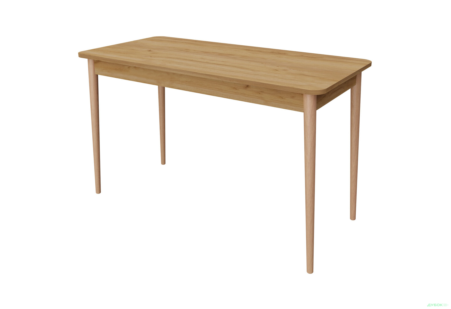 Изображение 1 - Стол обеденный Неман Моно 118x58 см, дуб крафт золотой / ольха (лак)