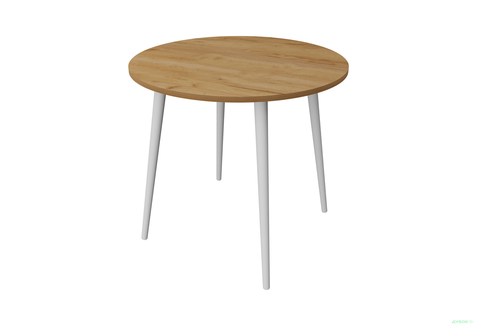 Зображення 1 - Стіл обідній Неман Сет 4 78x78 см, дуб крафт золотий / білий