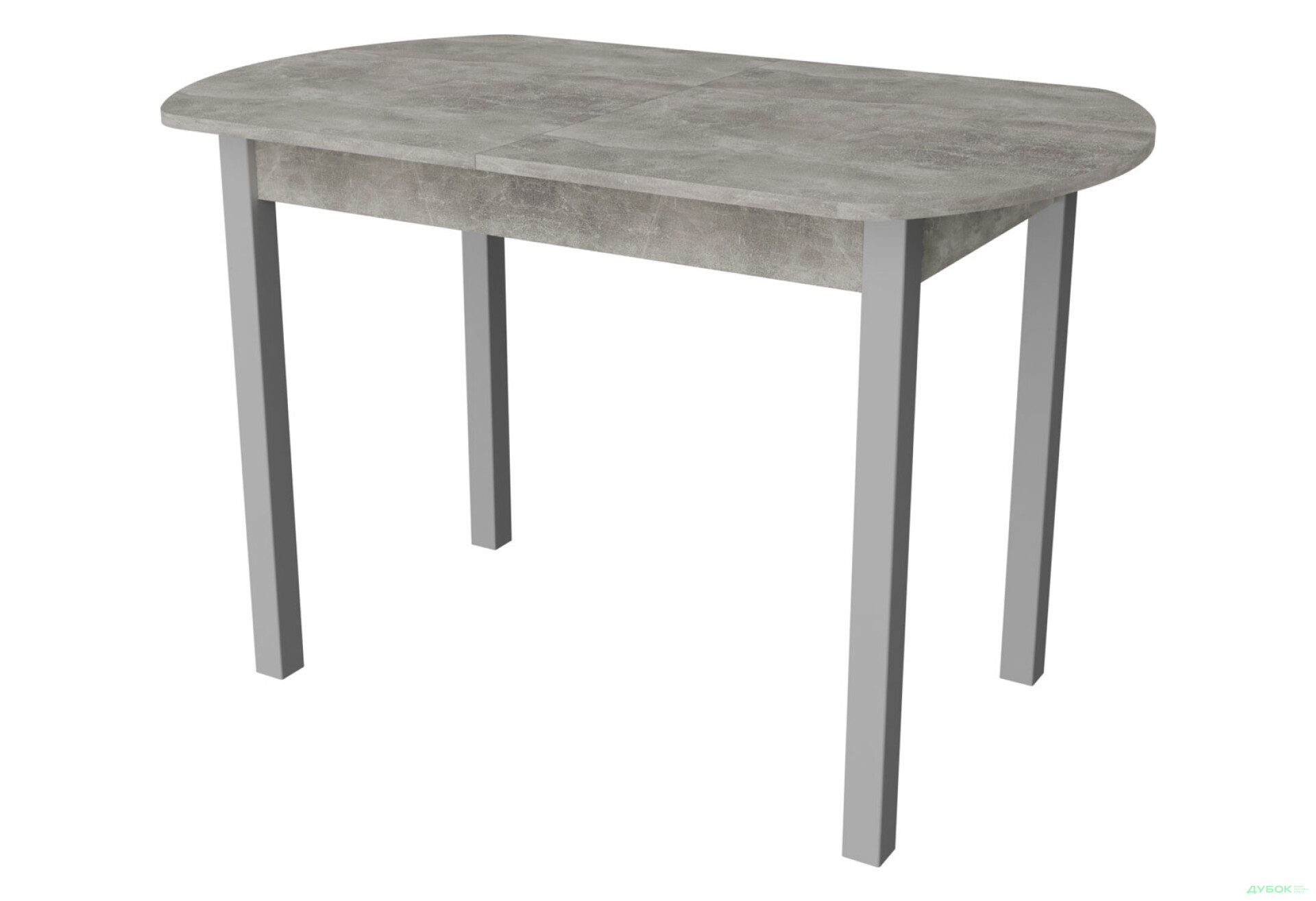 Фото 1 - Стол обеденный Неман Модерн 116x68 см раскладной, бетон / серый