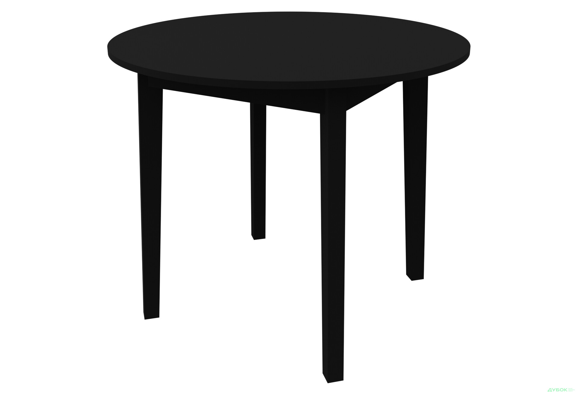 Фото 1 - Стіл обідній Неман Рондо 88x88 см, чорний