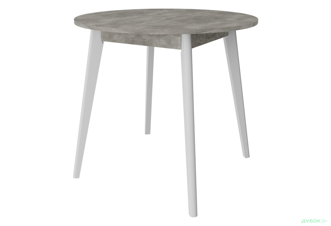 Стол обеденный Неман Бон ДСП 88x88 см, бетон / белый