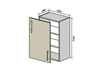 В4 Тумба 1Д 45 Моно VIP-master
