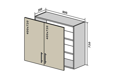 В8 Тумба 2Д 80 Моно VIP-master