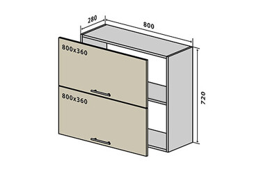 В21 Тумба 2Д 80 Моно VIP-master