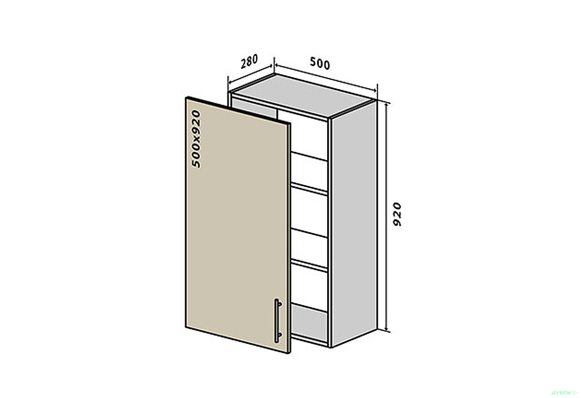 Зображення 1 - В45 Тумба 1Д 50 Моно VIP-master
