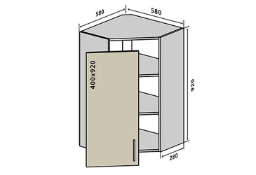 В54 Тумба 1Д 58 Моно VIP-master