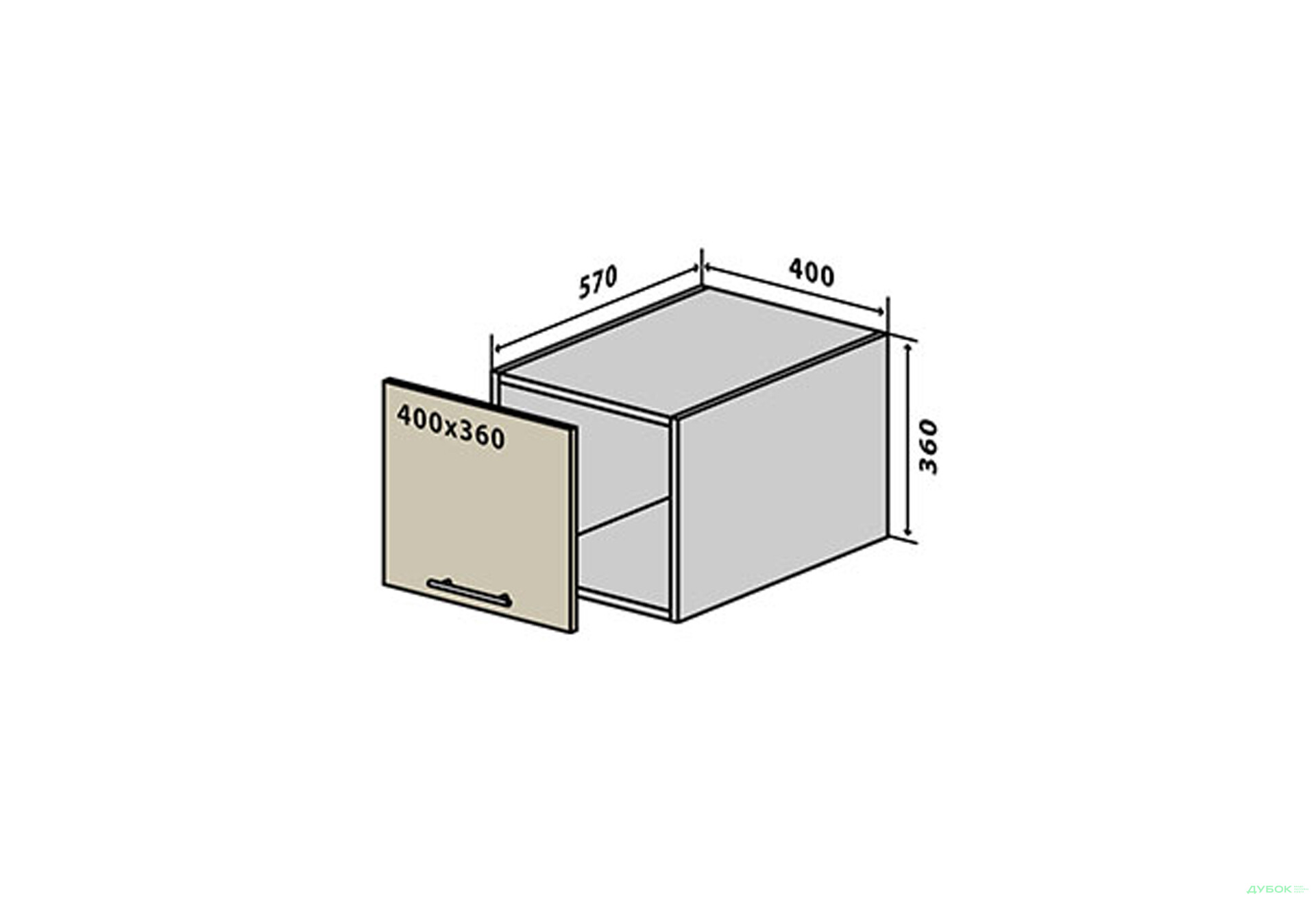 Зображення 1 - В65 Тумба 1Д 40 Моно VIP-master