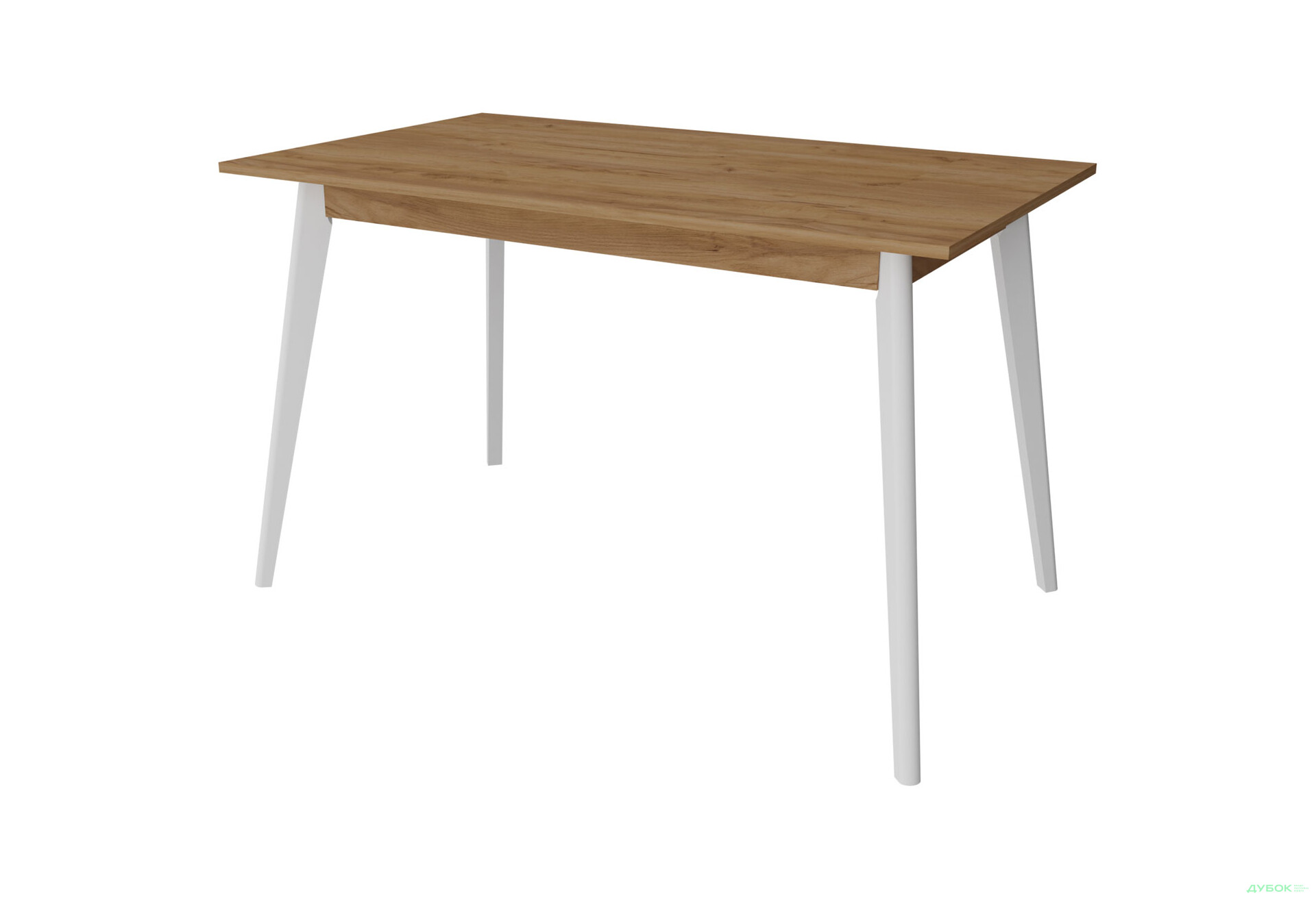 Изображение 1 - Стол обеденный Неман Бон ДСП 118x68 см, дуб крафт золотой / белый