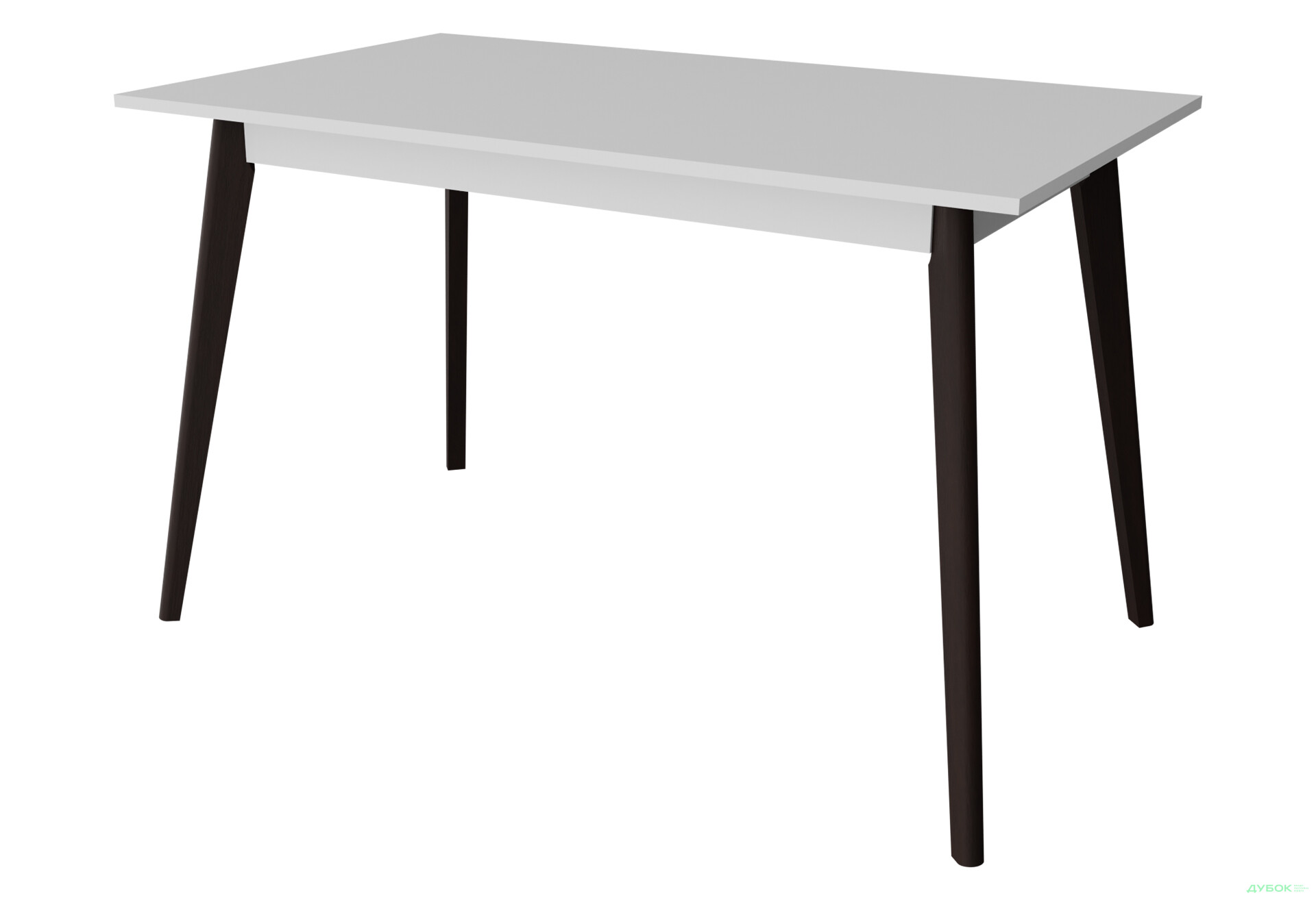 Стіл обідній Неман Бон ДСП 138x78 см, білий / венге - Зображення 1 Зображення 1 - Стіл обідній Неман Бон ДСП 138x78 см, білий / венге