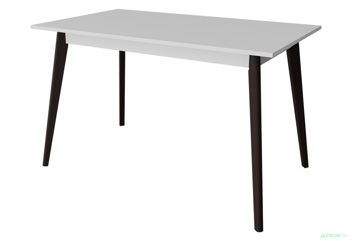 Стіл обідній Неман Бон ДСП 138x78 см, білий / венге - Зображення 1 Зображення 1 - Стіл обідній Неман Бон ДСП 138x78 см, білий / венге