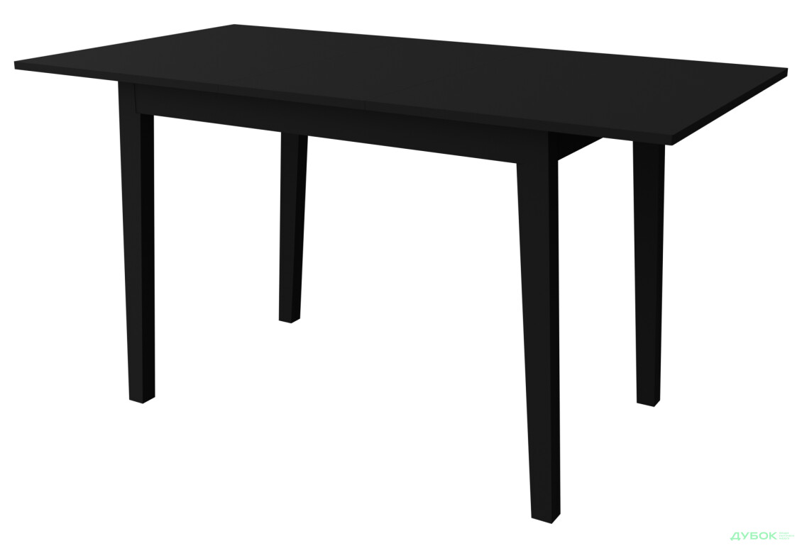 Стіл обідній Неман Браво 108x75 см розкладний, чорний - Зображення 2 Зображення 2 - Стіл обідній Неман Браво 108x75 см розкладний, чорний