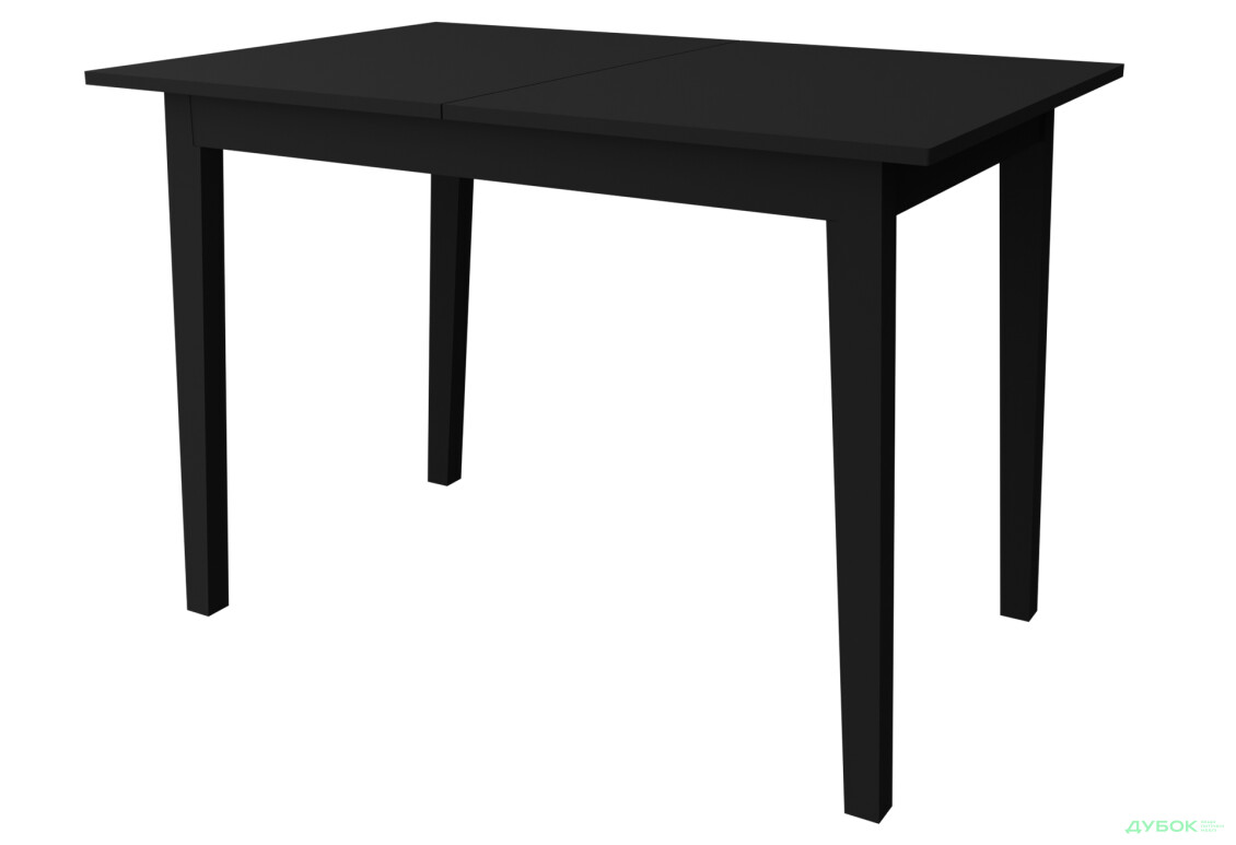 Стол обеденный Неман Браво 108x75 см раскладной, черный