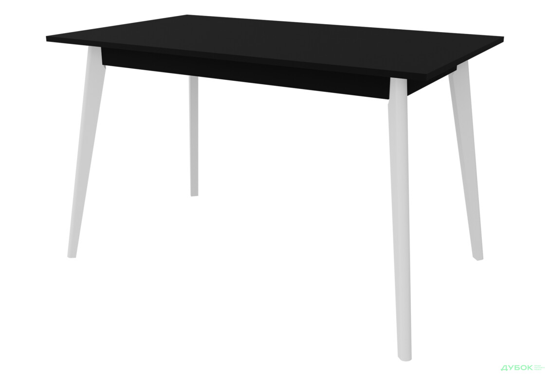 Стол обеденный Неман Бон МДФ 118x68 см, черный / белый