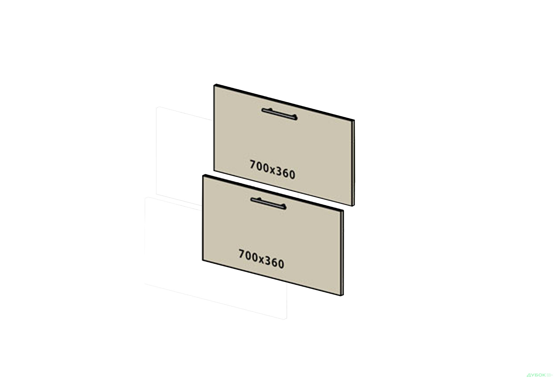Зображення 1 - Фасад ф ш 700 (1+1) Моно VIP-master