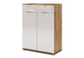 Комод MiroMark Асті 2-дверний з 1 шухлядою 80 см Дуб крафт/Білий - Зображення 1 Зображення 1 - Комод MiroMark Асті 2-дверний з 1 шухлядою 80 см Дуб крафт/Білий