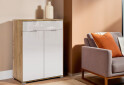Комод MiroMark Асті 2-дверний з 1 шухлядою 80 см Дуб крафт/Білий - Зображення 2 Зображення 2 - Комод MiroMark Асті 2-дверний з 1 шухлядою 80 см Дуб крафт/Білий