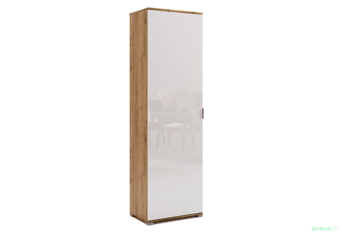 Шкаф МироМарк Асти 1-дверный 60 см Дуб крафт / Белый - Изображение 2 Изображение 2 - Шкаф МироМарк Асти 1-дверный 60 см Дуб крафт / Белый