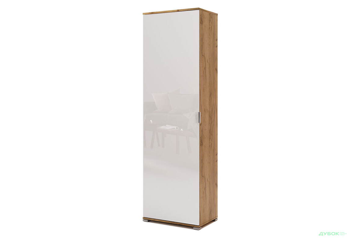 Шкаф МироМарк Асти 1-дверный 60 см Дуб крафт / Белый - Изображение 1 Изображение 1 - Шкаф МироМарк Асти 1-дверный 60 см Дуб крафт / Белый