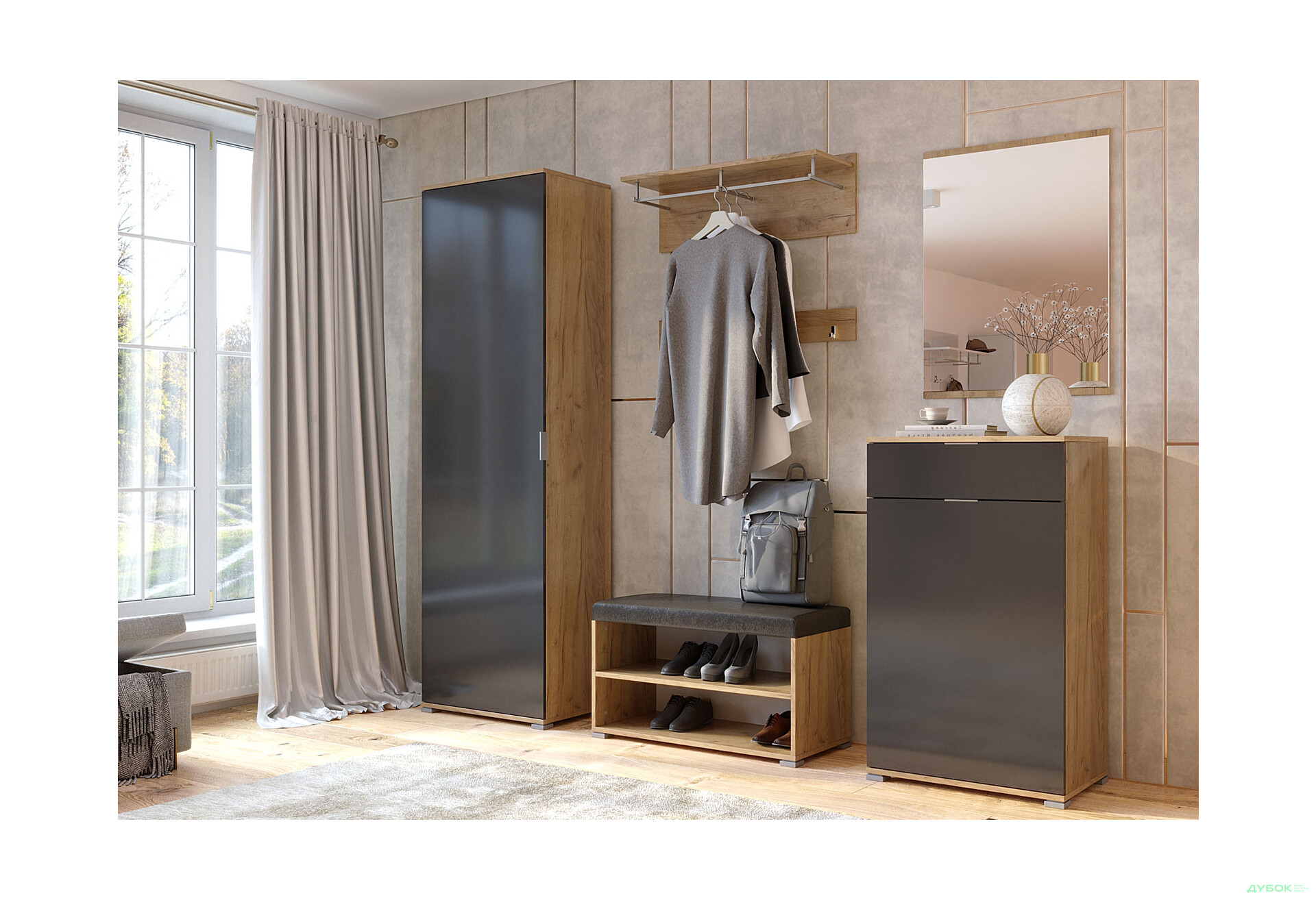 Модульний передпокій Луна MiroMark  - Зображення 3 Зображення 3 - Модульний передпокій Луна MiroMark