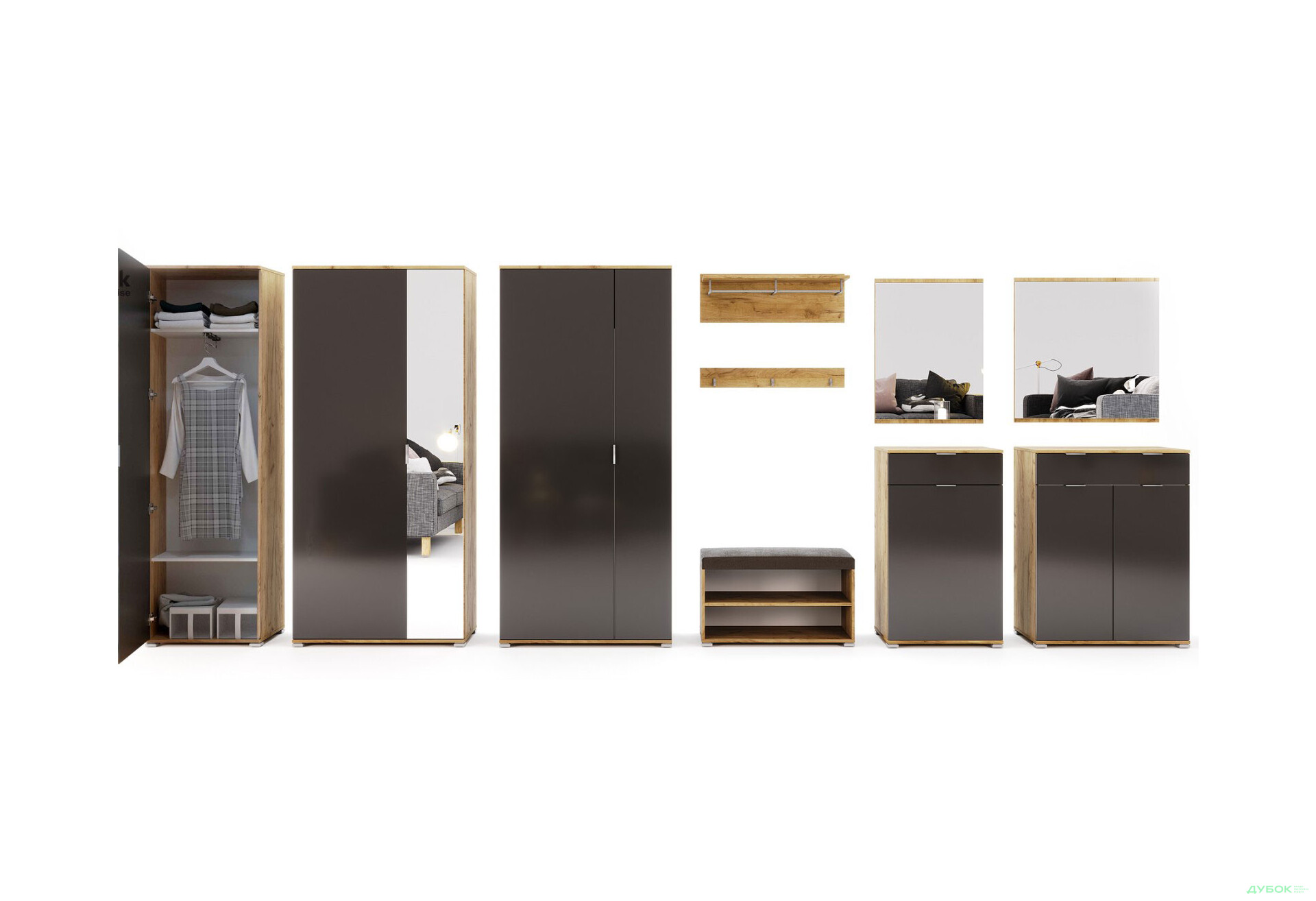 Модульний передпокій Луна MiroMark  - Зображення 9 Зображення 9 - Модульний передпокій Луна MiroMark