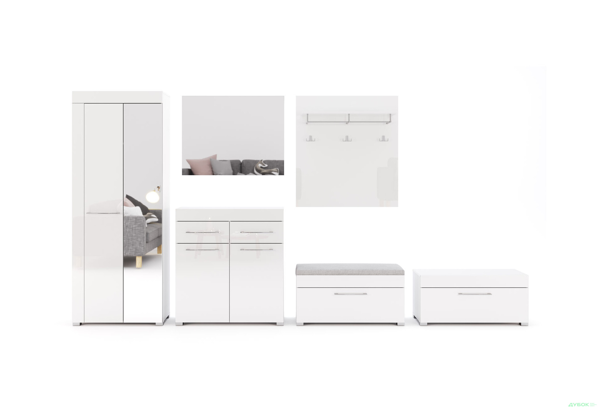 Модульний передпокій Аманда MiroMark - Зображення 4 Зображення 4 - Модульний передпокій Аманда MiroMark