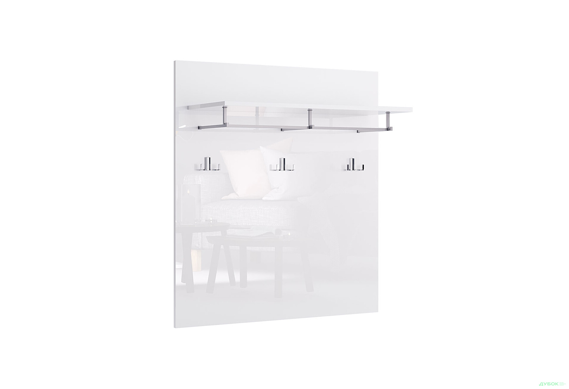 Вішак MiroMark Аманда 90 см, глянець білий - Зображення 2 Зображення 2 - Вішак MiroMark Аманда 90 см, глянець білий