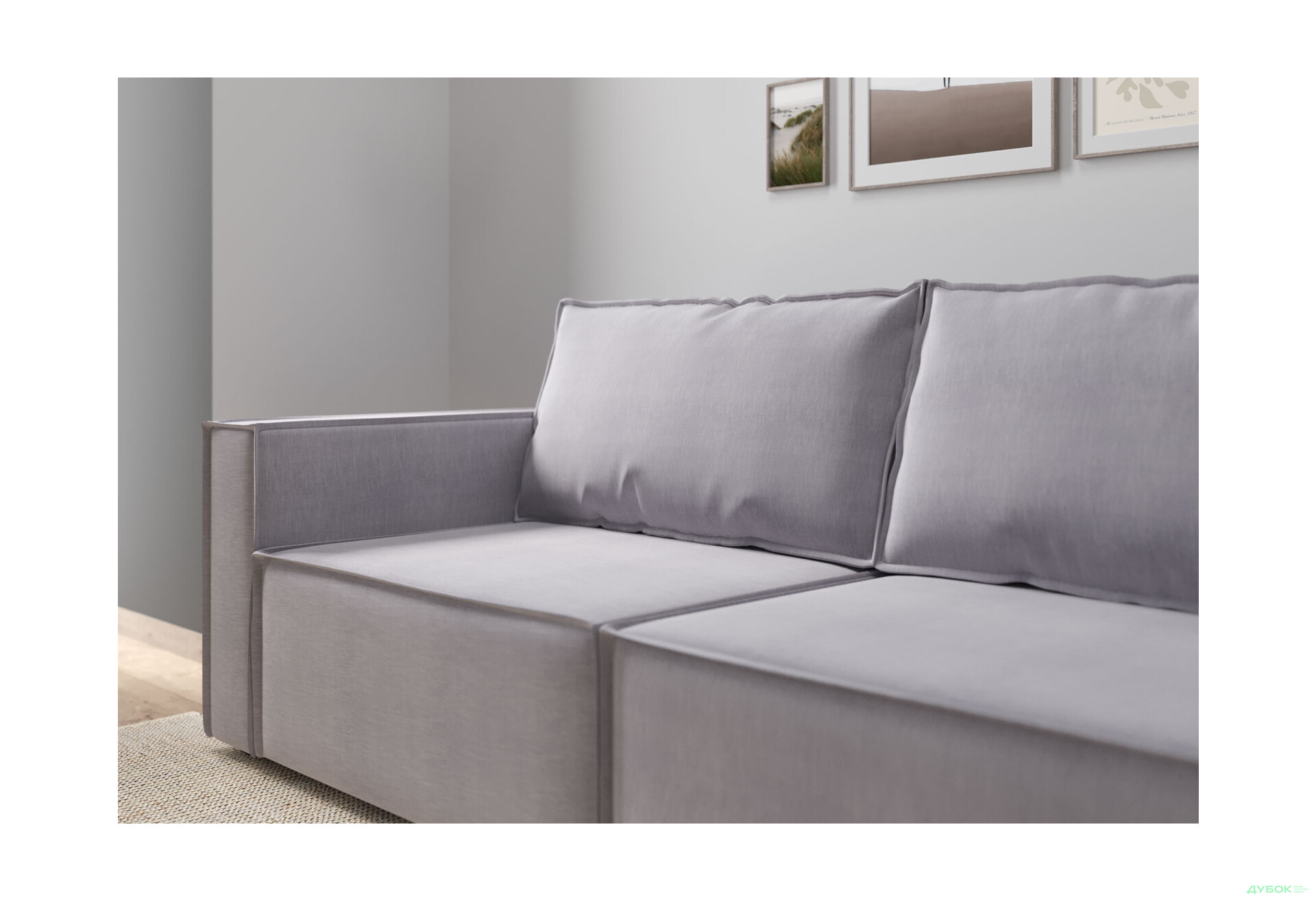 Диван Вика Микадо 242x115 см, светло-серый (Life 24) - Изображение 3 Изображение 3 - Диван Вика Микадо 242x115 см, светло-серый (Life 24)