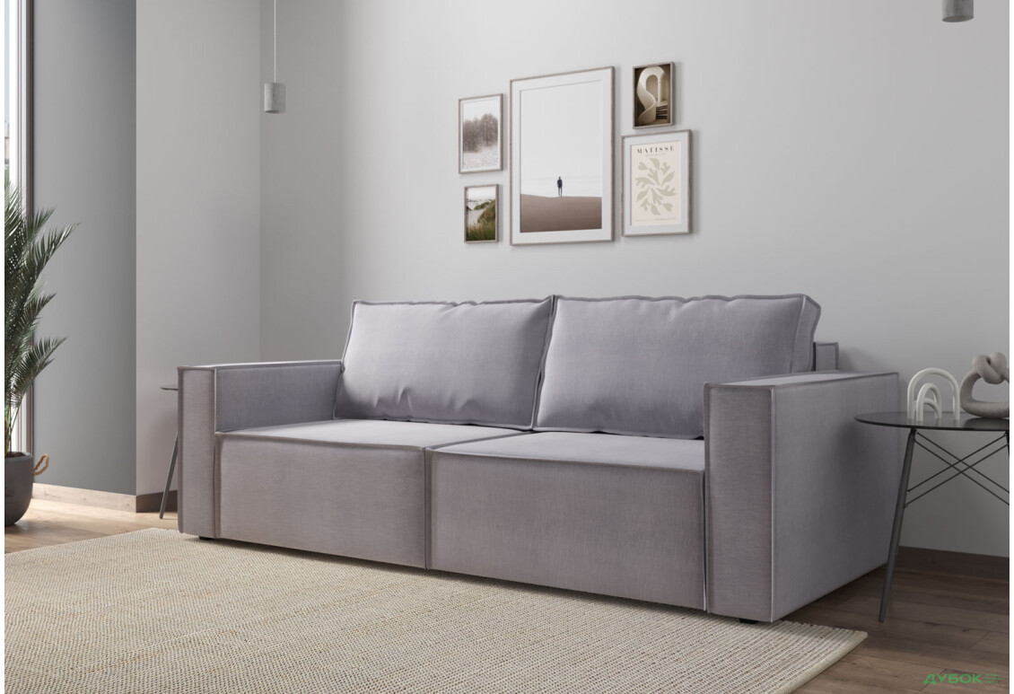 Диван Вика Микадо 242x115 см, светло-серый (Life 24) - Изображение 4 Изображение 4 - Диван Вика Микадо 242x115 см, светло-серый (Life 24)