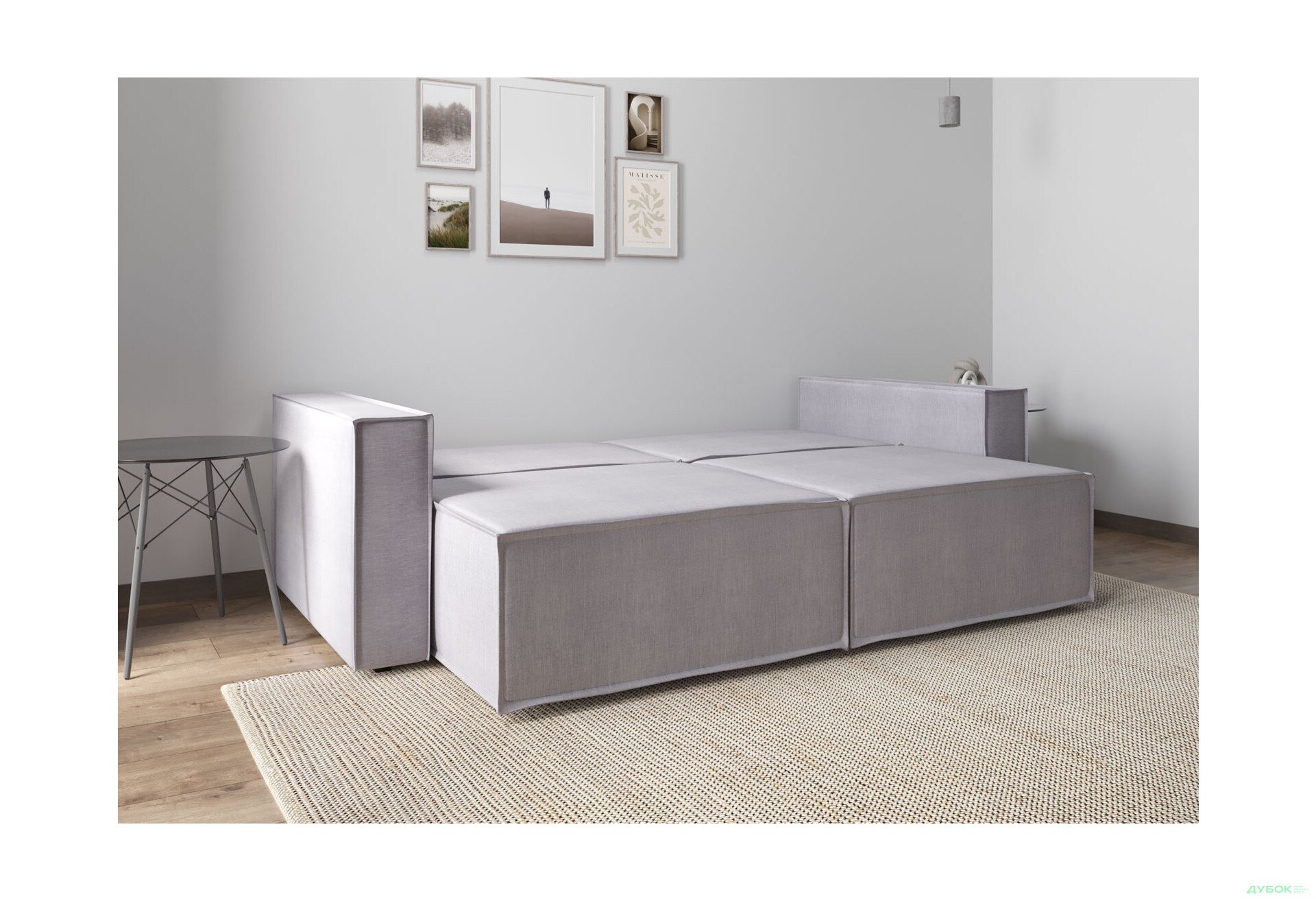 Диван Вика Микадо 242x115 см, светло-серый (Life 24) - Изображение 5 Изображение 5 - Диван Вика Микадо 242x115 см, светло-серый (Life 24)