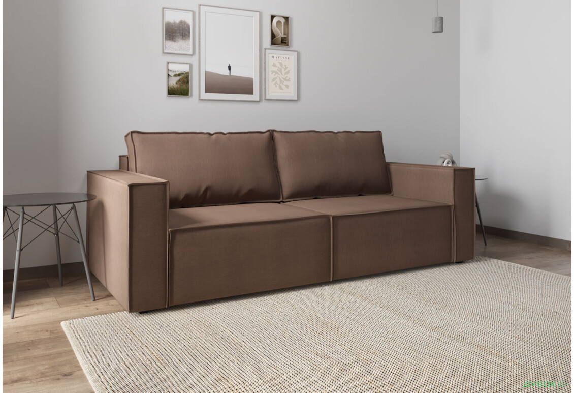 Диван Вика Микадо 242x115 см, темно-коричневый (Steam 46) - Изображение 2 Изображение 2 - Диван Вика Микадо 242x115 см, темно-коричневый (Steam 46)
