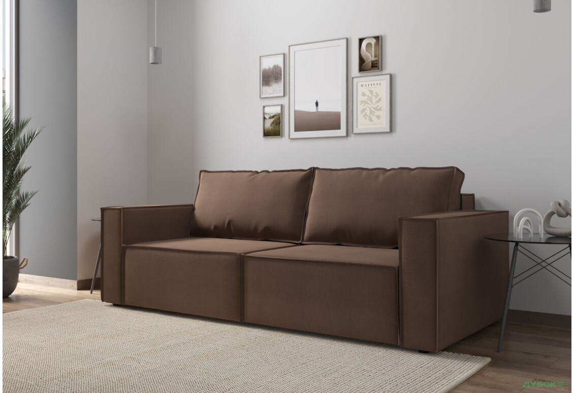 Диван Вика Микадо 242x115 см, темно-коричневый (Steam 46) - Изображение 3 Изображение 3 - Диван Вика Микадо 242x115 см, темно-коричневый (Steam 46)