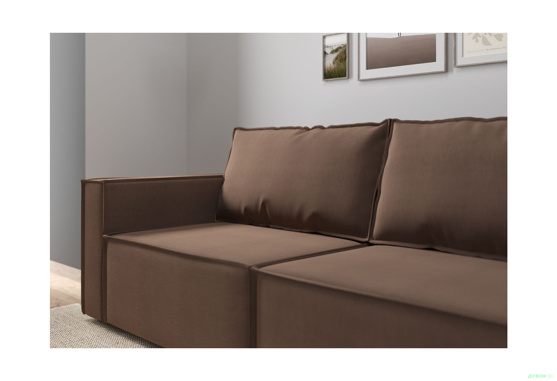 Диван Вика Микадо 242x115 см, темно-коричневый (Steam 46) - Изображение 4 Изображение 4 - Диван Вика Микадо 242x115 см, темно-коричневый (Steam 46)