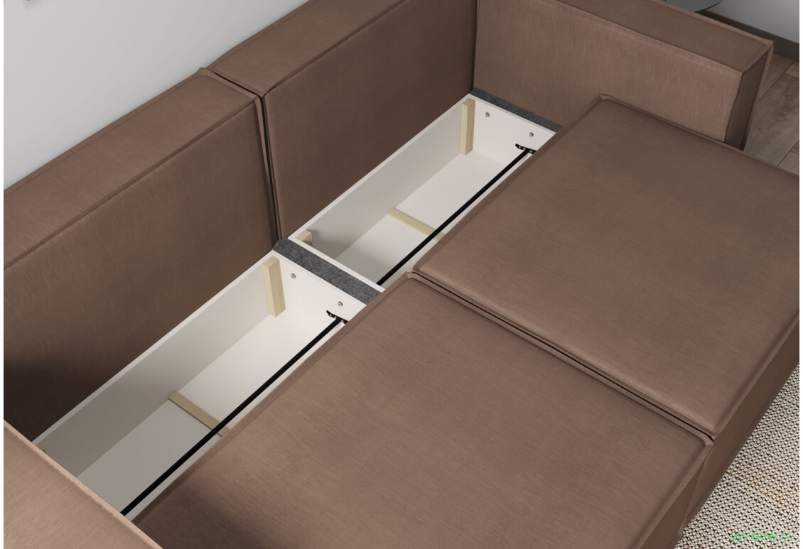 Диван Вика Микадо 242x115 см, темно-коричневый (Steam 46) - Изображение 6 Изображение 6 - Диван Вика Микадо 242x115 см, темно-коричневый (Steam 46)