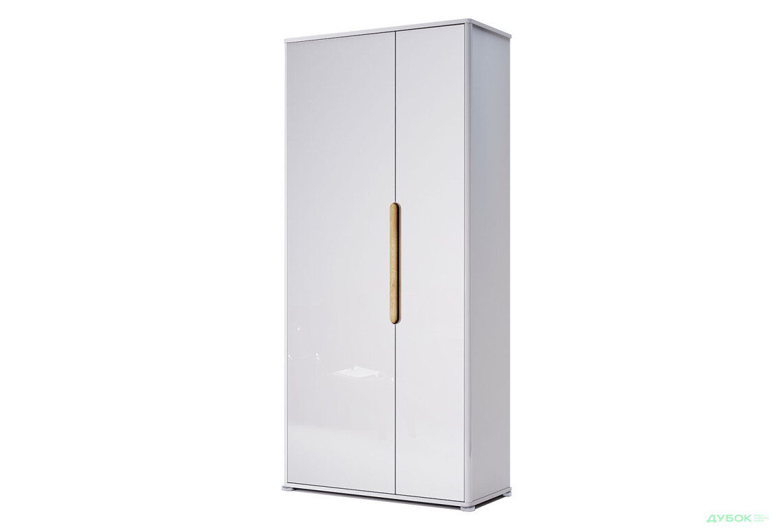 Шкаф MiroMark Стелла 2-дверный без зеркал 90 см, глянец белый