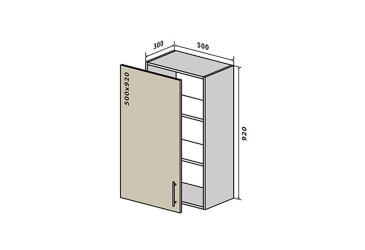В45 Тумба 1Д 50 Моно Luxe Вип-Мастер