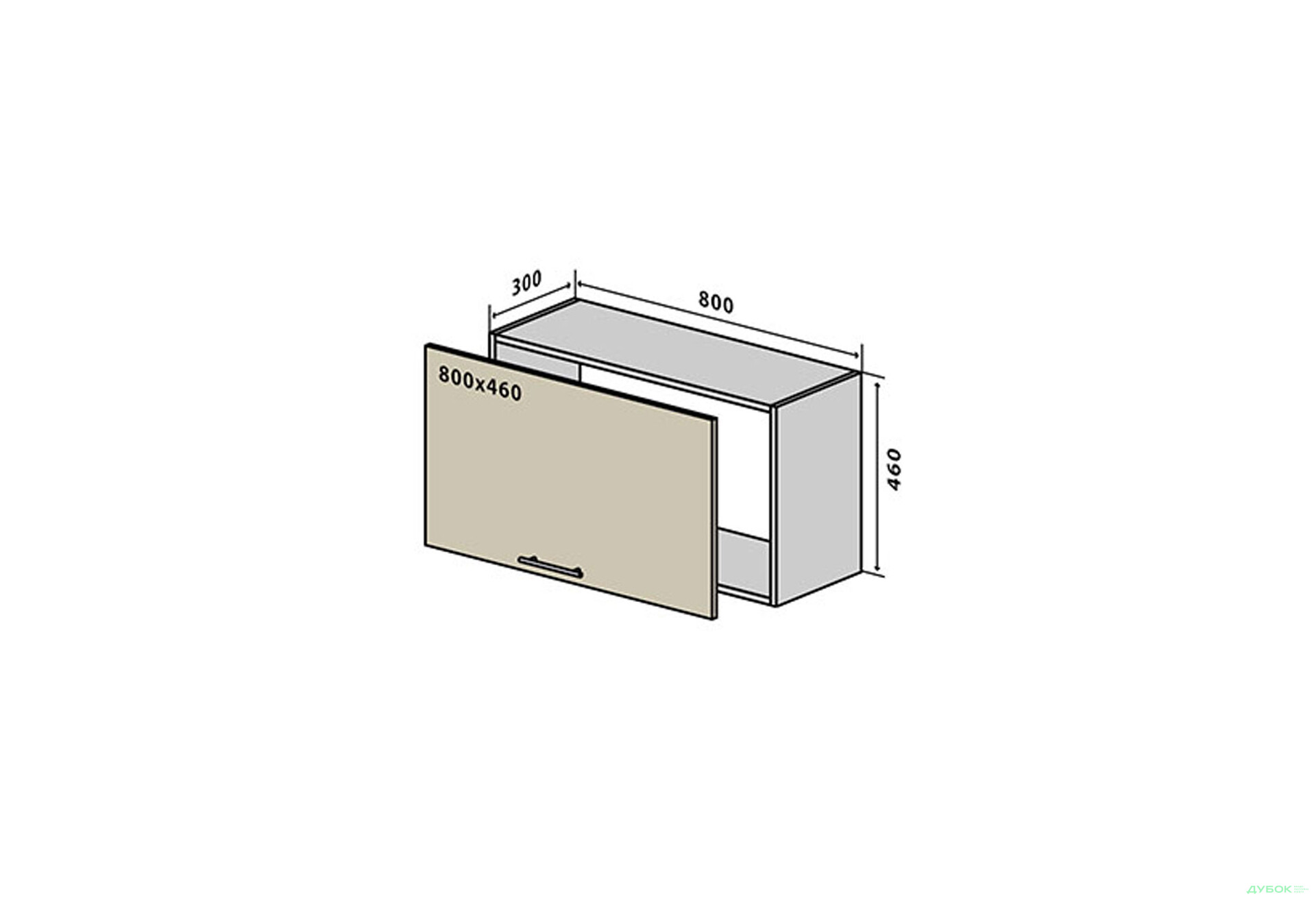 Зображення 1 - В51 Окапник 80 Моно Luxe VIP-master