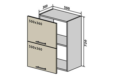 В57 Тумба 2Д 50 Моно Luxe Вип-Мастер