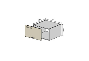В66 Окапник Пенал 60 Моно Luxe VIP-master