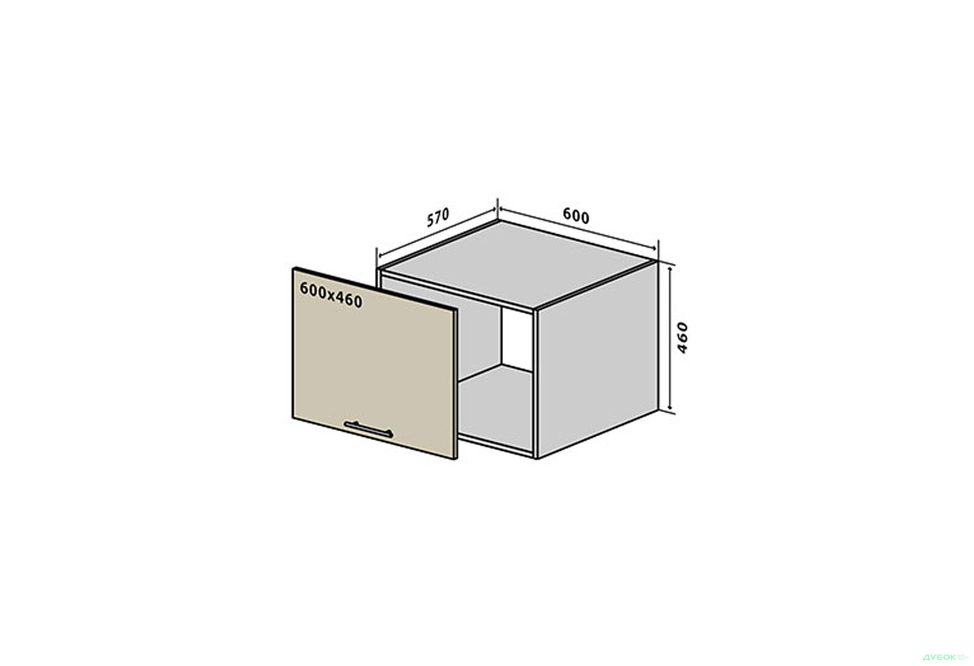 Изображение 1 - В76 Окапник пенал 60 Моно Luxe Вип-Мастер