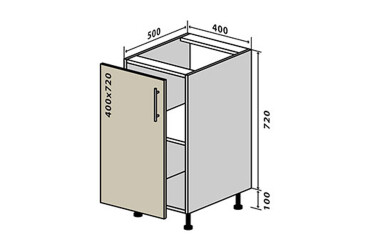 Н3 Тумба 1Д 40 Моно Luxe Вип-Мастер