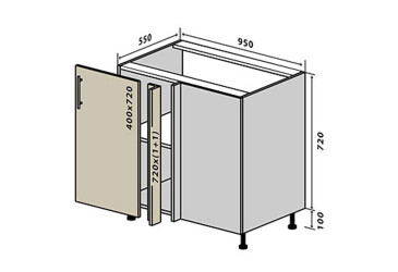 Н16 Заглушка 1Д 95 Моно Luxe Вип-Мастер