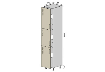 Н40 Пенал 40х214 Моно Luxe VIP-master