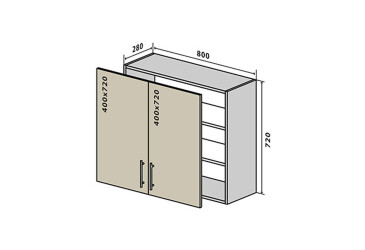 В8 Тумба 2Д 80 Бета VIP-master