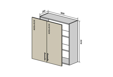 В48 Тумба 2Д 80 Бета VIP-master