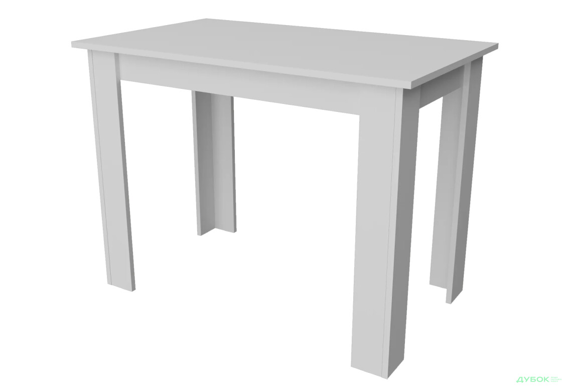 Стол обеденный Неман Юта 98x50 см, белый