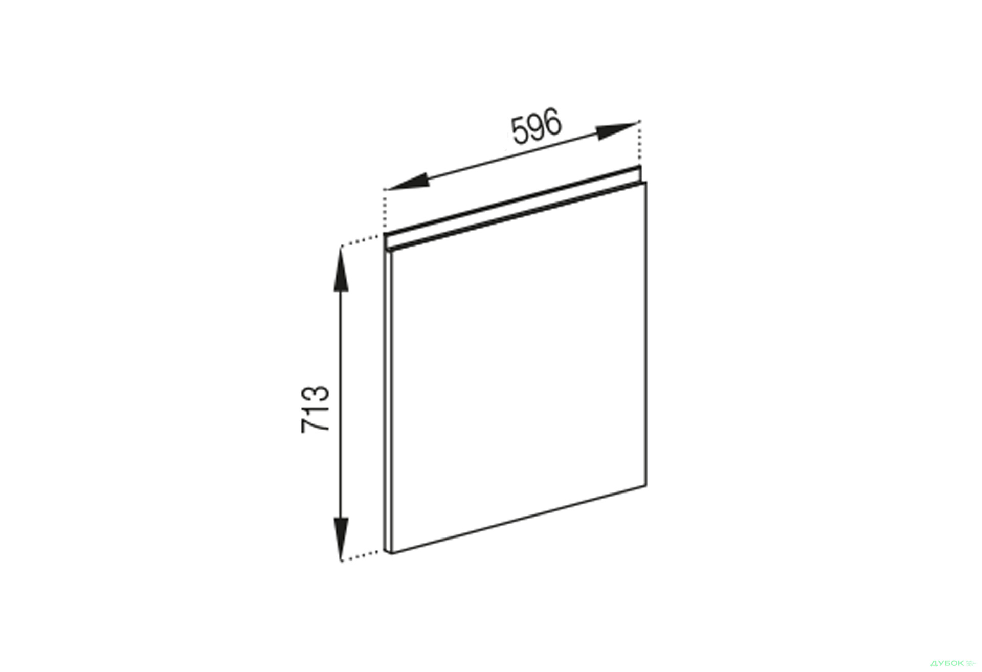 Изображение 1 - Фасад под посудомойку Ф 60 ПМ Влада Svit Mebliv