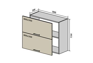 В21 Тумба 2Д 80